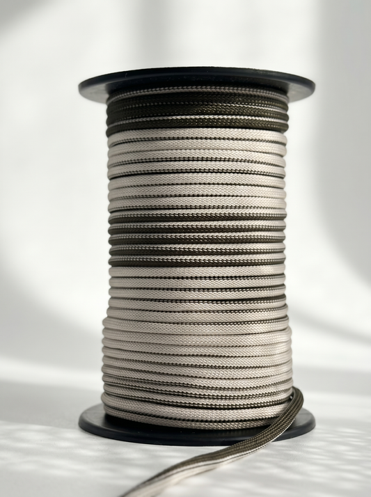 Corda Náutica Tubular Caqui/Pérola - 8mm [OPORTUNIDADE]
