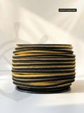 Corda Náutica Tubular Preto/Amarelo/Pérola - 10mm [OPORTUNIDADE]
