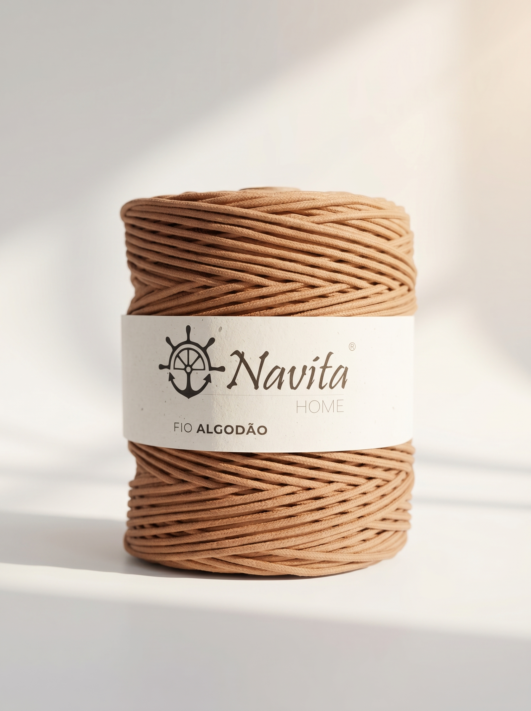 Fio Algodão Entrançado COM alma Caramelo - 3mm [OPORTUNIDADE]