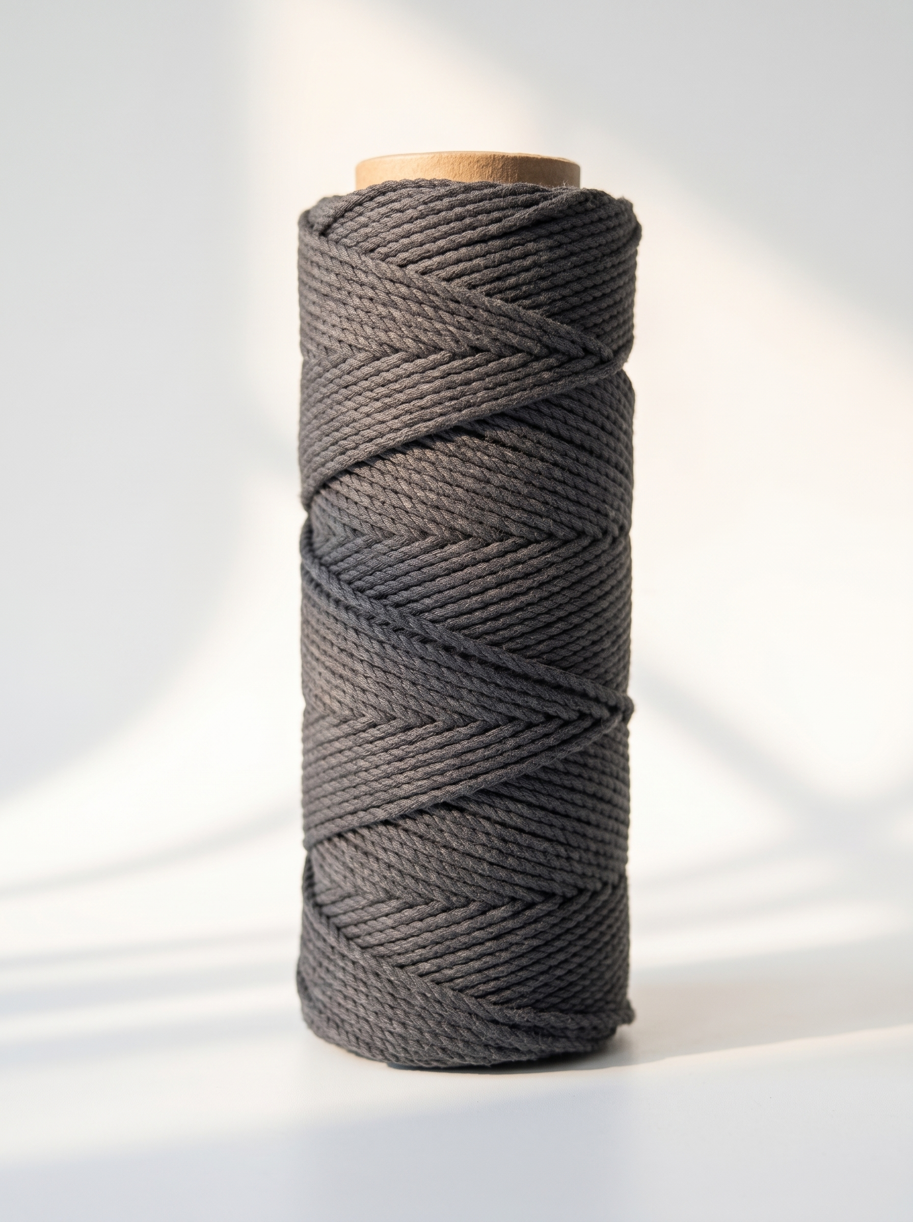 Fio Torcido Algodão Cinzento Escuro - 3mm [OPORTUNIDADE]