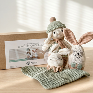 Kit Amigurumi 3 Níveis — Aprende do Zero (Iniciante ao Avançado)