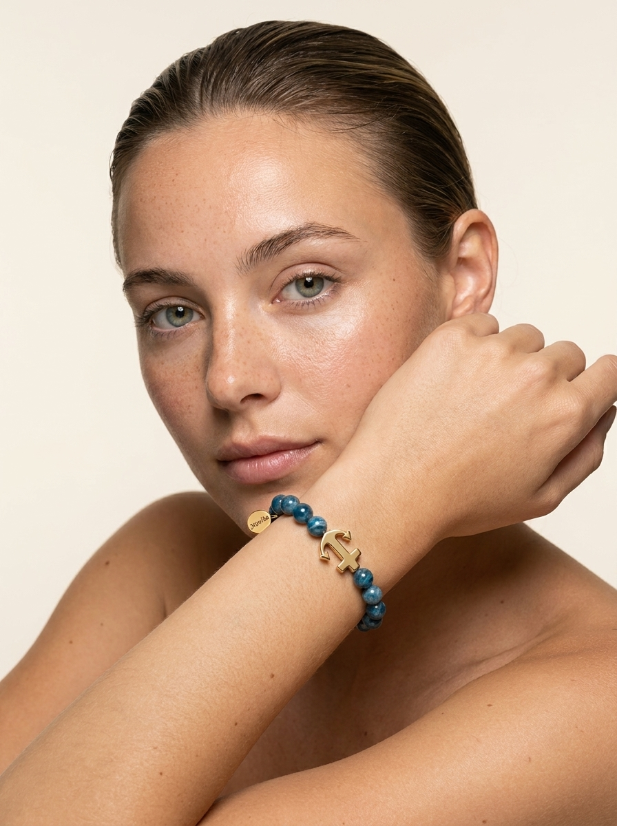 Pulseira Apatite Azul