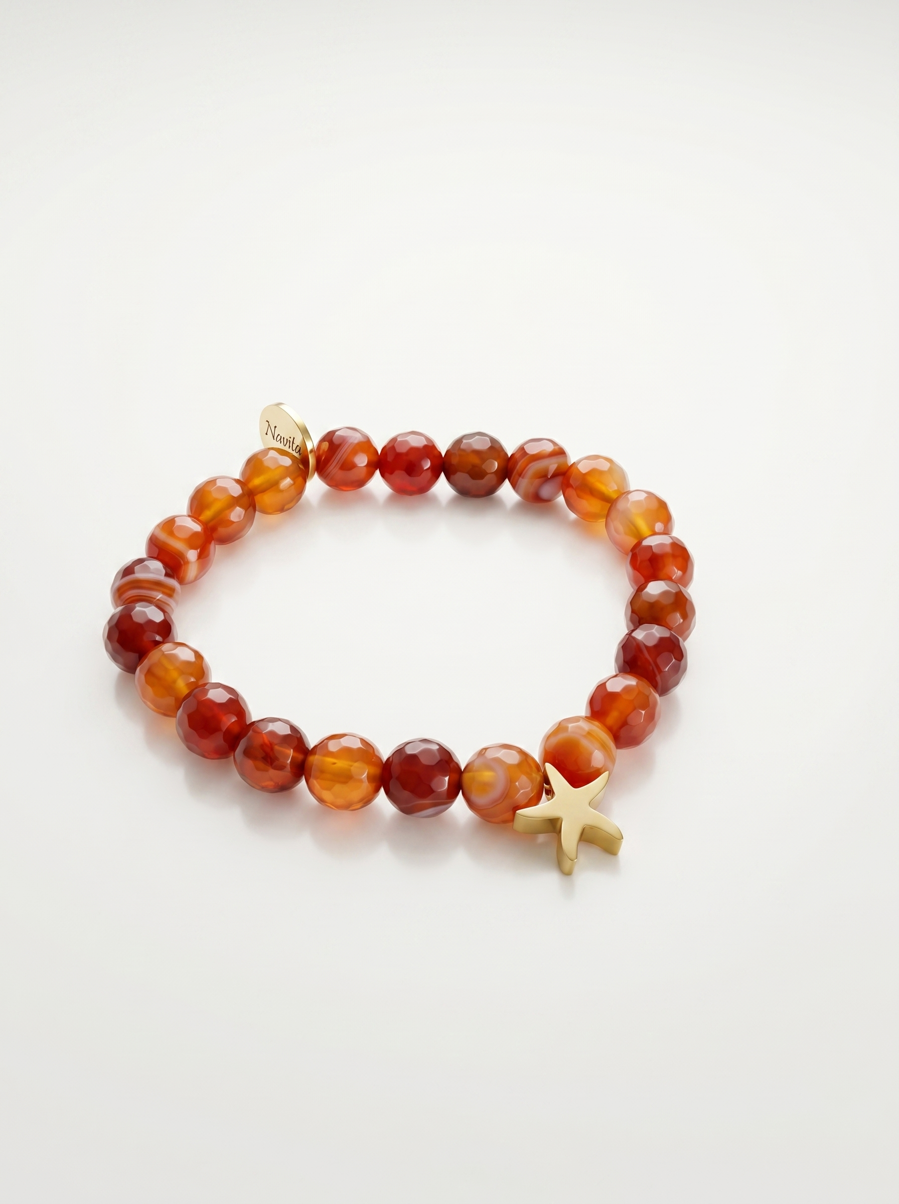Pulseira Ágata Cornalina