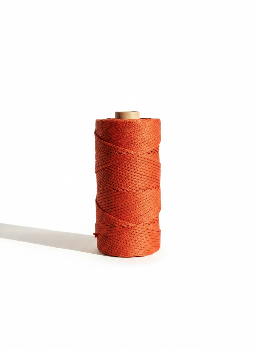 Fio Náutico Tubular Terracota - 3mm [OPORTUNIDADE]
