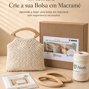 Kit Completo — Crie a sua Bolsa em Macramé