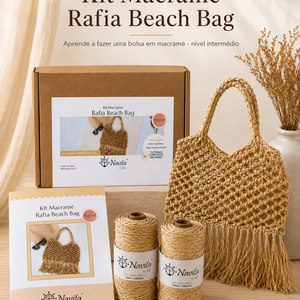 Kit Macramé Rafia Beach Bag