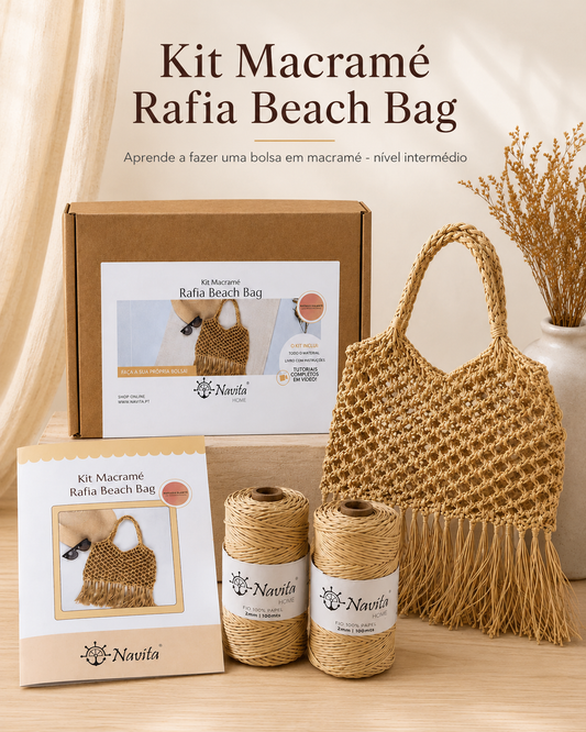 Macramé Raffia Beach Bag Kit