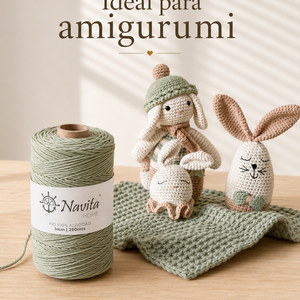 Fio 100% Algodão Amigurumi 1mm