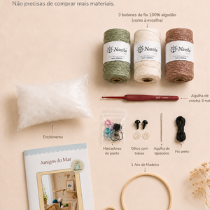 Amigurumi Sea Friends Kit - (Beginner to Advanced)