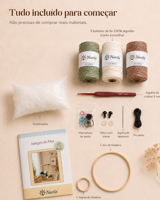 Amigurumi Sea Friends Kit - (Beginner to Advanced)