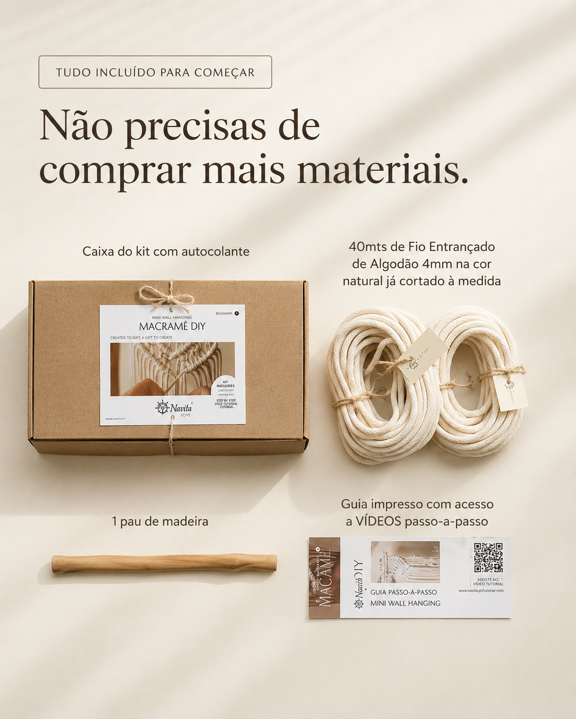 Kit de Macramé para Iniciantes