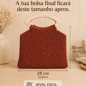 Kit Completo — Crie a sua Bolsa em Macramé