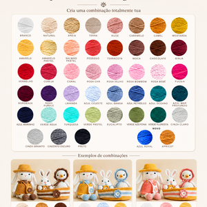 Kit Amigurumi Jardim de Primavera - (Iniciante ao Avançado)