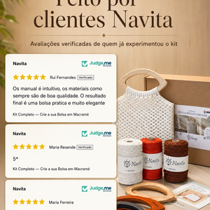 Kit Completo — Crie a sua Bolsa em Macramé