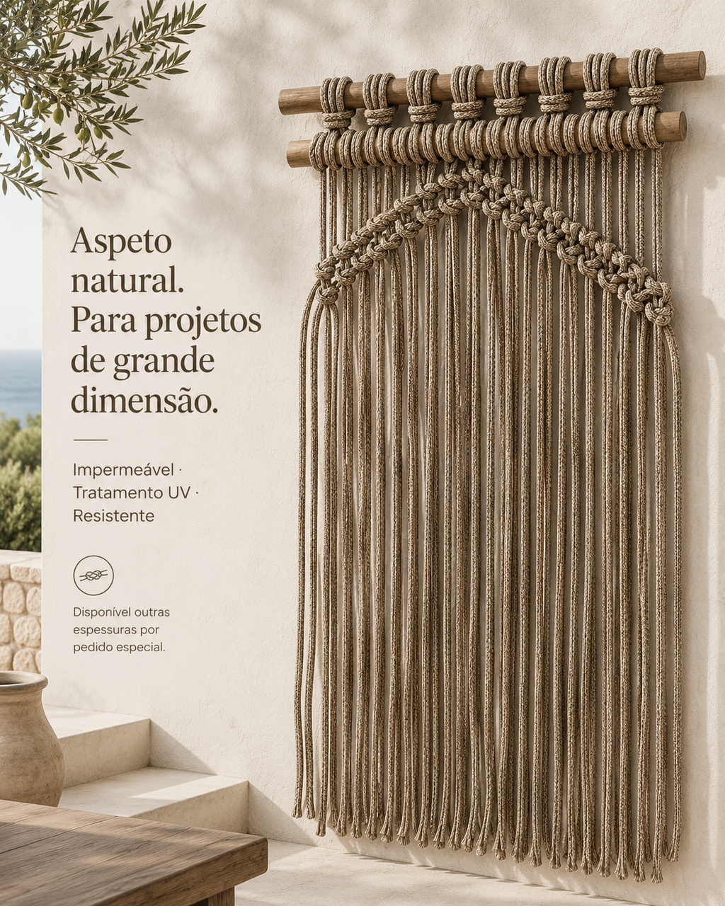 Rustic Braided Rope with Core