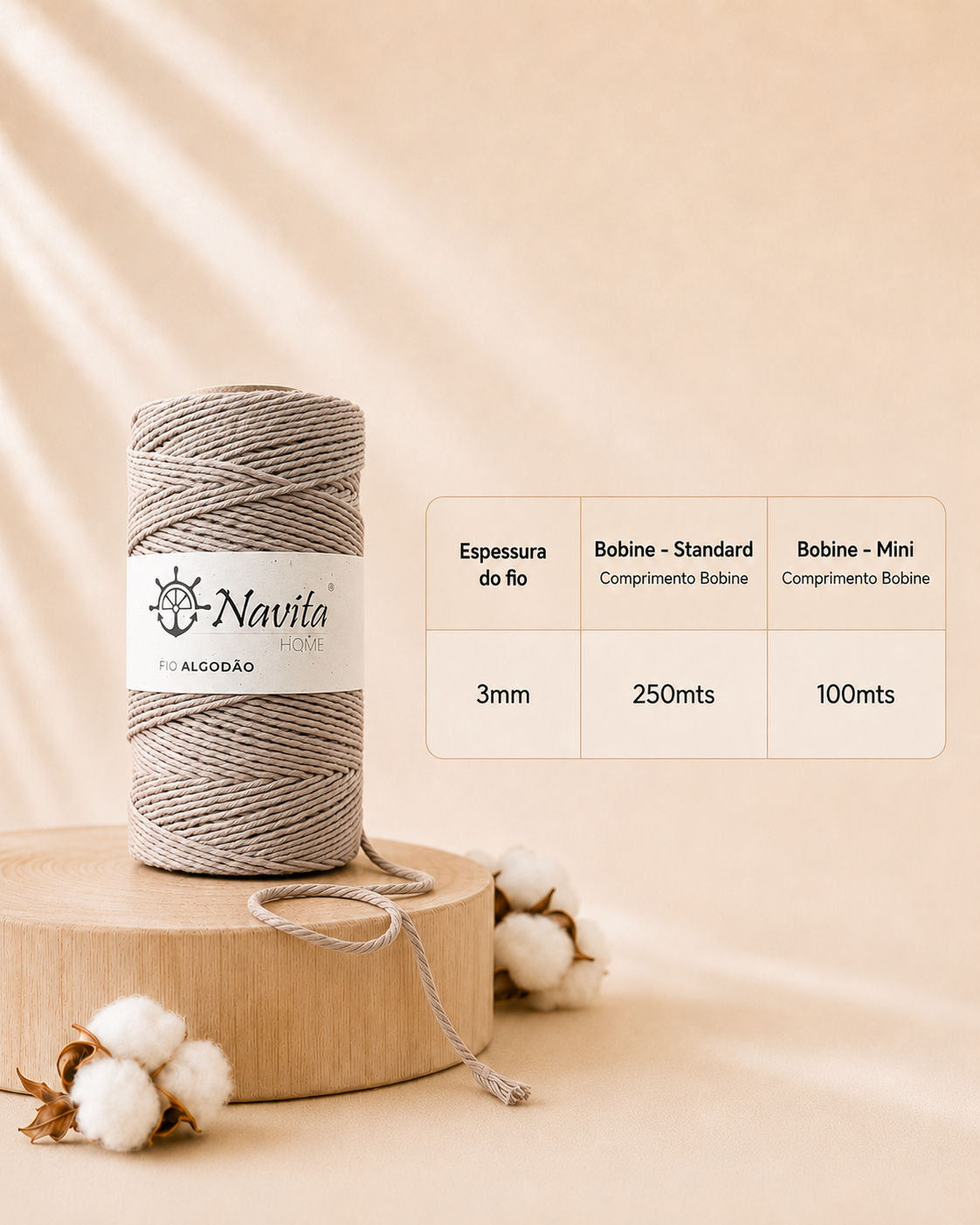 3mm Cotton Wick