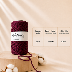 8mm Cotton Wick