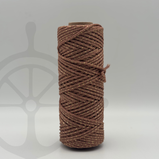 Fio Náutico Comfort Mocha Mousse/Ouro - 5mm