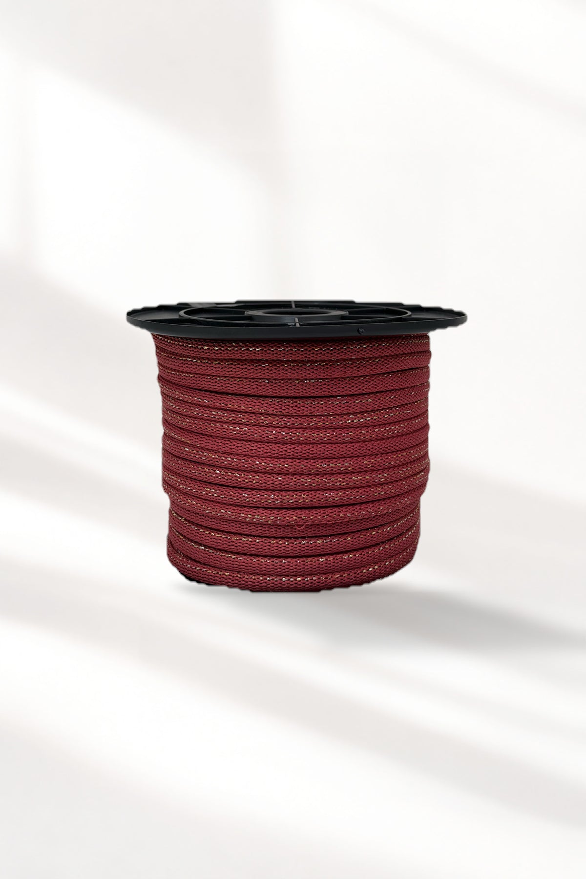 Corda Náutica Tubular Framboesa/Ouro - 8mm - ~40mts [OPORTUNIDADE]