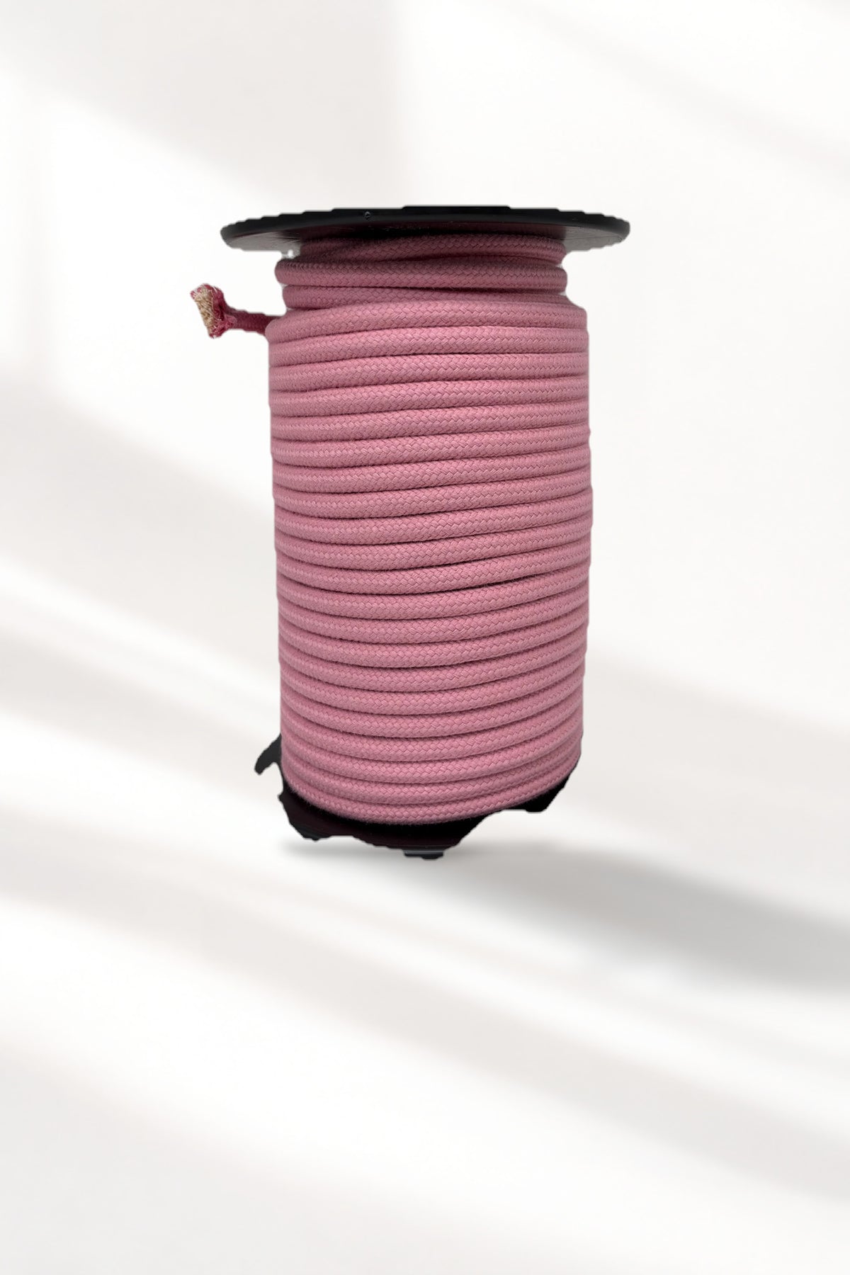 Corda Entrançada de Algodão com alma Rosa Velho - 6mm - ~40mts [OPORTUNIDADE]