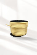 Corda Entrançada de Algodão com alma Amarelo Pastel - 6mm - ~30mts [OPORTUNIDADE]