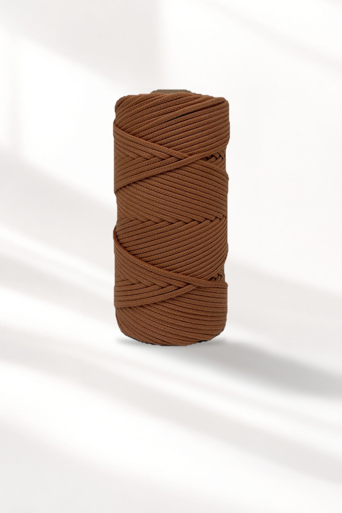 Fio Entrançado de Algodão Caramelo - 4mm - ~120mts [OPORTUNIDADE]