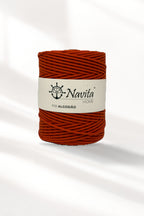 Fio Entrançado de Algodão com alma Terracota - 3mm - ~250mts [OPORTUNIDADE]