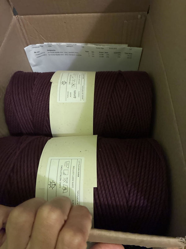 Made with Twisted Cotton Yarn 4mm